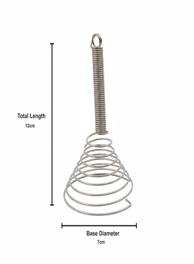 FINALITY Handheld Steel Wire Egg Whisk Hand Egg Mixer Eggbeater Whisking Blender Stirring Beater Milk Cream Frother Flour Stirrer for Family Restaurant Kitchen (Pack of 1) - Image 4